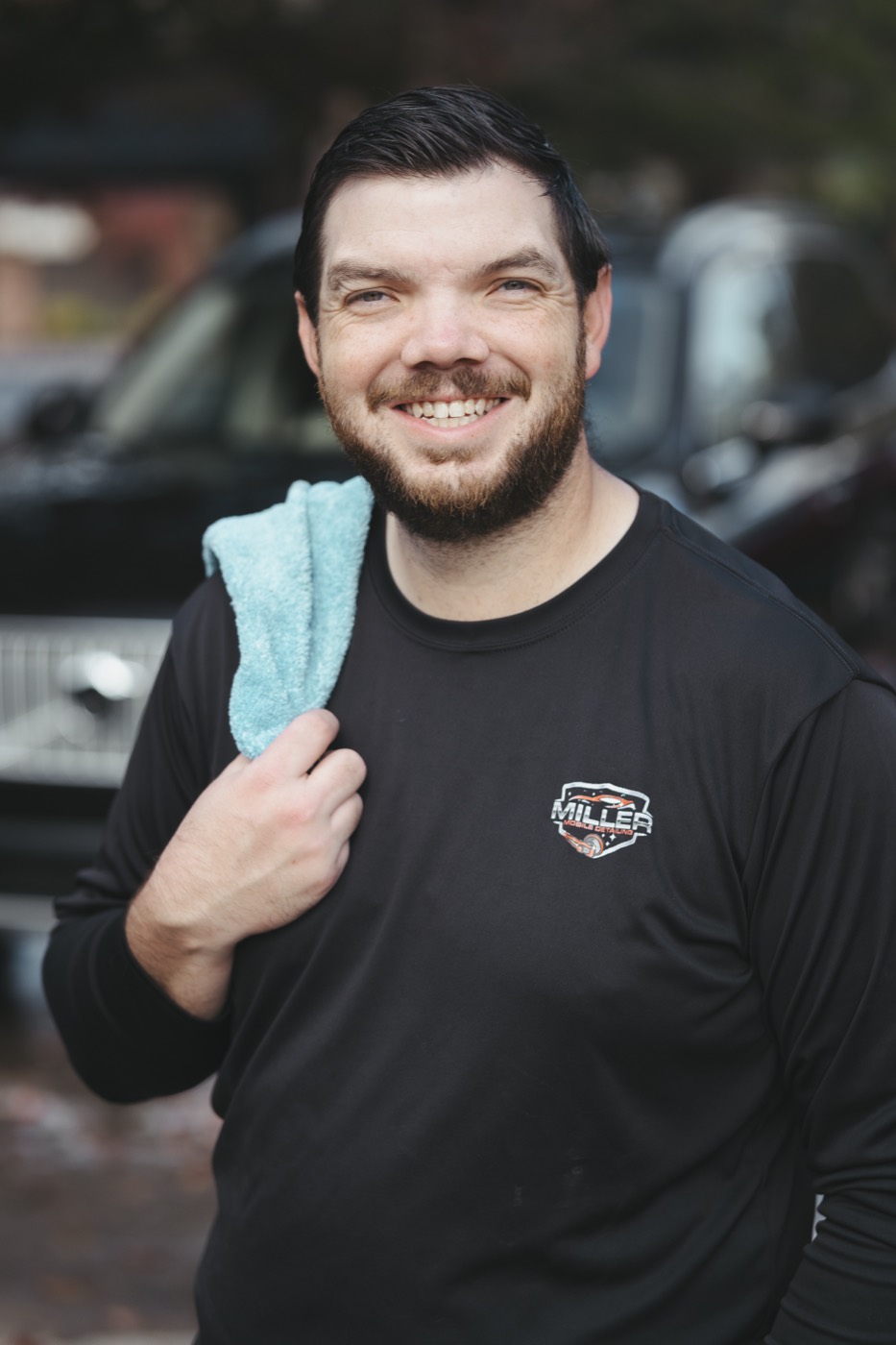 Alex Miller, the detailer who does every Miller Mobile Detailing job himself